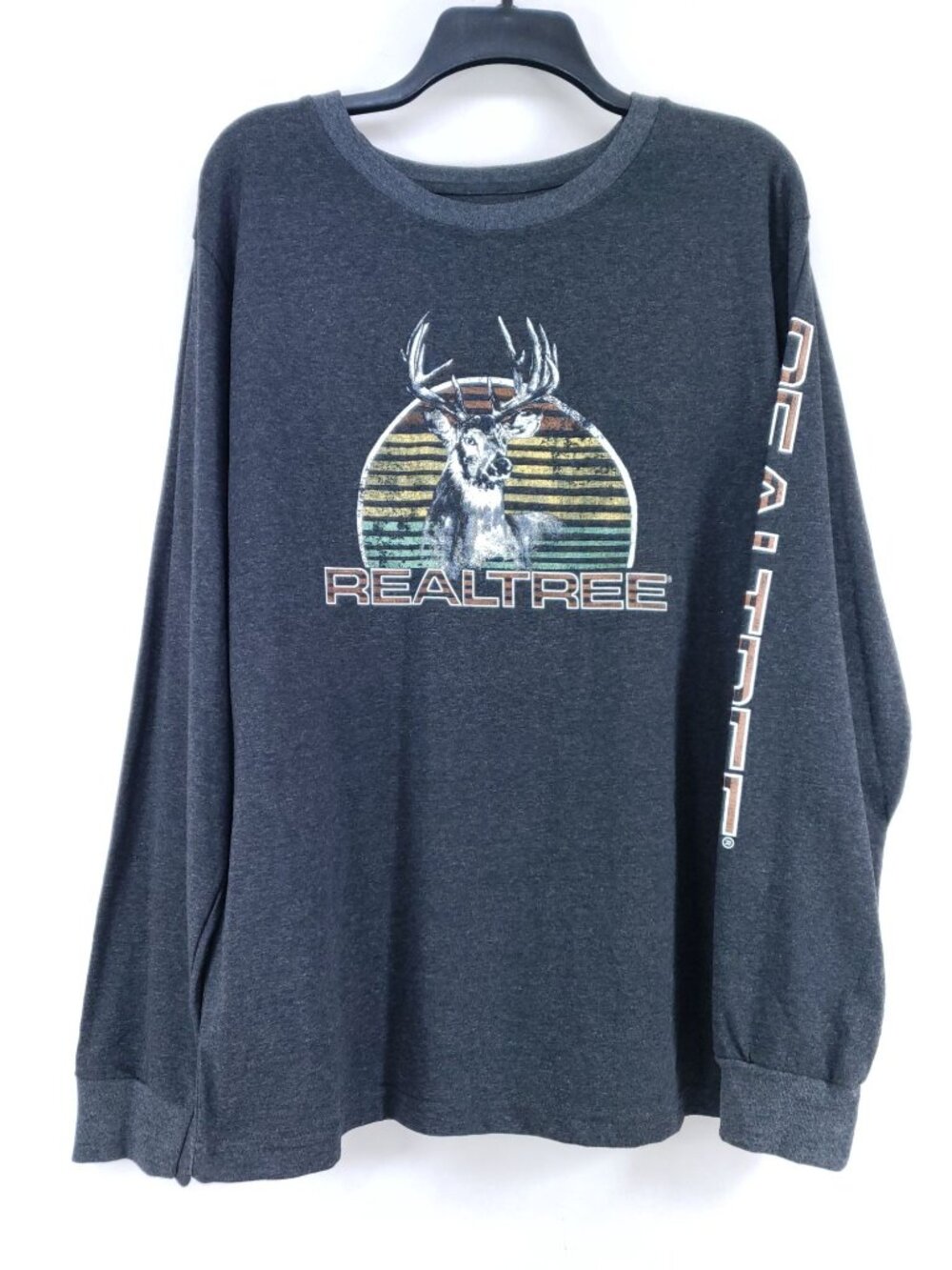 Realtree Long Sleeve T-shirt Men's Size Large Gray